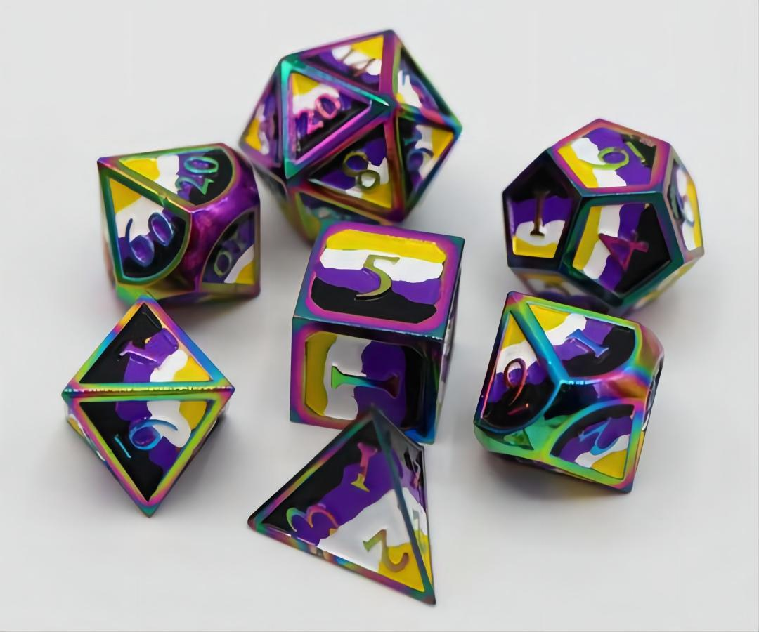 painting metal dice NO.4