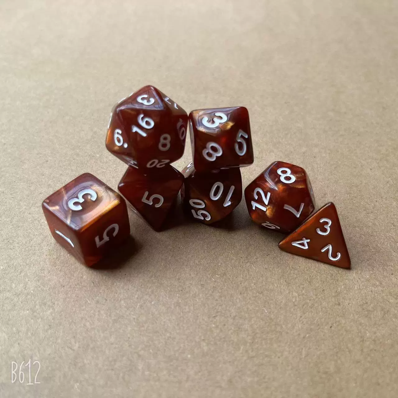 Acrylic dice set NO.37