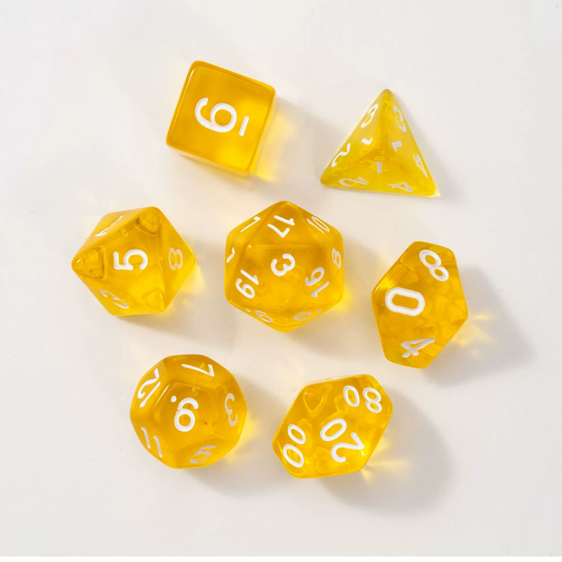 Acrylic dice set NO.38